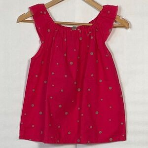 Bonpoint Angel Wing Red Polka Dot Shirt Size 12